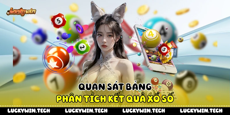 Quan sát bảng phân tích kết quả xổ số